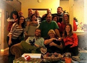 This was me Christmas Eve with the Hehner family. And you can see which lap Lady prefers?! ha!