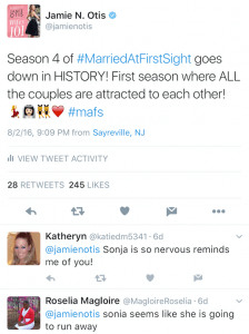 I'm not the only one who is ecstatic over Season 4...So many joined me on twitter to cheer these couples on!
